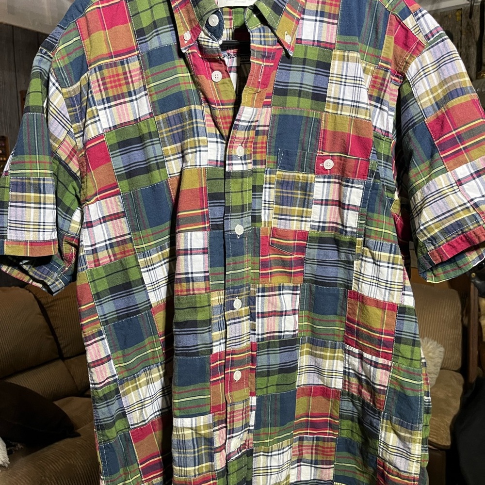 Orvis Multicolor Plaid Casual Button Down Shirt